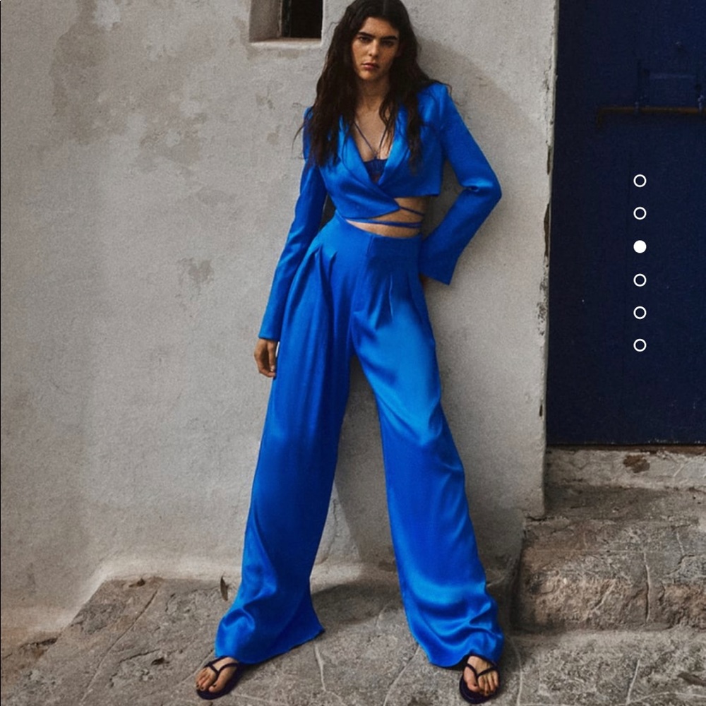 ZARA Satin effect Pants